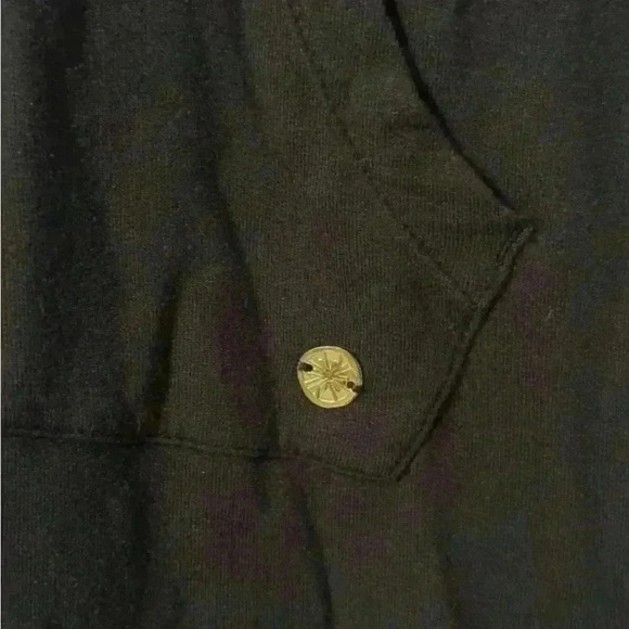 Lilly Pulitzer Cassi Popover Onyx Sz S Used MSRP Comfy Baggy Casual No Neck Tie - Picture 8 of 9